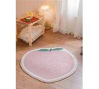 Alfombra de baño, alfombrilla de suelo de PVC, alfombra de baño creativa, con diseño de frutas, antideslizante, lavable, absorbente, felpudo, forma de fruta, alfombrilla de baño, supersuave para la