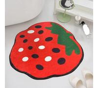 Alfombra de baño, alfombrilla de suelo de PVC, felpudo, alfombra de baño de frutas, antideslizante, lavable, absorbente, felpudo, forma de fruta, alfombra de baño, alfombra supersuave para la