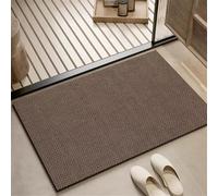 Alfombra de Baño Antideslizante, 90x120cm Alfombrilla Diatomita Baño Súper Absorbente, Alfombrilla Ducha Lavable Stone Bath Mat, Alfombra Piedras para Ducha, Cocina, Bañera y Baños, WC Brown 6-109