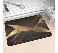Alfombra de Baño Antideslizante Absorbente Anthracite 50x80cm Alfombrilla Ducha Suave de Secado Rápido, Piedra Diatomita Alfombra Baño, Bath Mat para Puerta Cocina Recibidor y Lavandería 16-570
