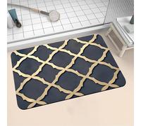 Alfombra de Baño Antideslizante Absorbente Charcoal 150x220cm Alfombrilla Ducha Suave de Secado Rápido, Piedra Diatomita Alfombra Baño, Bath Mat para Puerta Cocina Recibidor y Lavandería 16-856