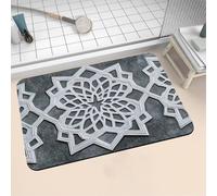 Alfombra de Baño Antideslizante Absorbente Classic 100x160cm Alfombrilla Ducha Suave y Suelo de Secado Rápido, Piedra Diatomita Alfombra Baño, Bath Mat para Puerta Cocina Recibidor y Lavandería 16-946