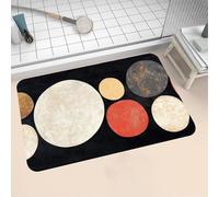 Alfombra de Baño Antideslizante Absorbente Fashion 80x120cm Alfombrilla Ducha Suave y Suelo de Secado Rápido, Piedra Diatomita Alfombra Baño, Bath Mat para Puerta Cocina Recibidor y Lavandería 16-830