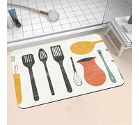 Alfombra de Baño Antideslizante Absorbente Modern 120x170cm Alfombrilla Ducha Suave y Suelo de Secado Rápido, Piedra Diatomita Alfombra Baño, Bath Mat para Puerta Cocina Recibidor y Lavandería 16-410