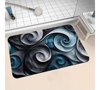 Alfombra de Baño Antideslizante Absorbente Modern 90x120cm Alfombrilla Ducha Suave y Suelo de Secado Rápido, Piedra Diatomita Alfombra Baño, Bath Mat para Puerta Cocina Recibidor y Lavandería 16-430