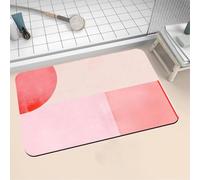 Alfombra de Baño Antideslizante Absorbente Rainbow 120x170cm Alfombrilla Ducha Suave de Secado Rápido, Piedra Diatomita Alfombra Baño, Bath Mat para Puerta Cocina Recibidor y Lavandería 16-1088