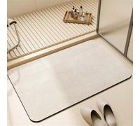 Alfombra de Baño Antideslizante, Alfombra Diatomita Baño, Súper Absorbente Alfombras Ducha, Secado Rapido Felpudo Entrada Casa, Alfombrilla Piedra para Cocina Bañera, Tapete Fun 120x160cm 3-1090