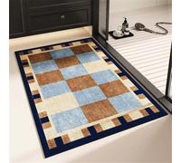 Alfombra de Baño Antideslizante, Alfombra Diatomita Baño, Súper Absorbente Alfombras Ducha, Secado Rapido Felpudo Entrada Casa, Alfombrilla Piedra para Cocina Bañera, Tapete Fun 50x80cm 3-1098