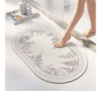 Alfombra de Baño Antideslizante, Alfombra Diatomita Baño, Súper Absorbente Alfombras Ducha, Secado Rapido Felpudo Entrada Casa, Alfombrilla Piedra para Cocina Bañera, Tapete Oriental 45x70cm 3-980