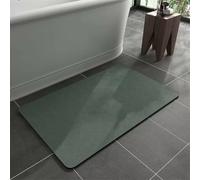 Alfombra de Baño Antideslizante, Alfombra Diatomita Baño, Súper Absorbente Alfombras Ducha, Secado Rapido Felpudo Entrada Casa, Alfombrilla Piedra para Cocina Bañera, Tapete Monochrome 120x160cm 3-958