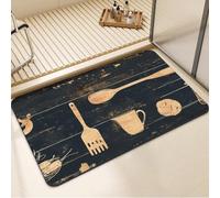 Alfombra de Baño Antideslizante Alfombrilla Baño Diatomita Lavable a Máquina 100x150cm, Alfombra Cocina Súper Absorbente Alfombras Cocina de Secado Rápido, Rug Entrada Bañera Ducha Blackboard 7-150