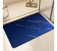 Alfombra de Baño Antideslizante, Alfombrilla Baño Diatomita Lavable a Máquina 60x90cm, Alfombra Cocina Súper Absorbente, Alfombras Cocina de Secado Rápido, Rug para Entrada, Bañera y Ducha Blue 7-163