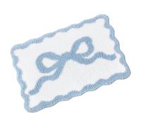 Alfombra de baño con lazos, 40 x 60 cm, , antideslizante, absorbente | Accesorios textiles para el hogar, alfombra de baño con lazos, 40 x 60 cm, suave, antideslizante, absorbente