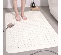 Alfombra de Baño con Orificios de Drenaje,Alfombrillas de Goma con Ventosas,Alfombra de Ducha Cuadrada con Ventosas,Antideslizante,con Orificios de Drenaje,con Burbujas Y Ventosas,para Suministros de
