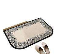 Alfombra De BañO Curva Alfombra de baño semicircular, Fina, Apta for Debajo la Puerta, Secado rápido, Antideslizante, Lavable, con Tejido Absorbente para el Baño(Color 1,50 80cm)