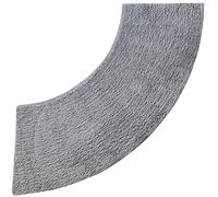 Alfombra de baño curvada de microfibra, suave y absorbente, se adapta a todas las duchas en ángulo (45 x 143 cm), antideslizante, de secado rápido, elegante decoración de baño