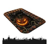 Alfombra de baño de Halloween - Alfombra de suelo gótico, de vacaciones suaves y