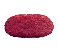 Alfombra de baño de lujo, suave y absorbente, microfibra, antideslizante, alfombra de baño peluda, lavable a máquina, seca, alfombrilla de baño para suelo de baño, bañera y ducha lavable (rojo, talla