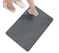 Alfombra de baño de piedra absorbente, alfombra de pie de inodoro | alfombra de entrada en el interior, alfombra de baño alfombra de piso, antideslizante, alta absorción del agua para vivir