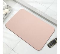 Alfombra de baño de Piedra Absorbente, Alfombra de baño de Piedra, Alfombra de baño Absorbente, Alfombra de baño de diatomita Natural Antideslizante, hogar, baño, Rosa, 40x30cm
