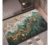 Alfombra de Baño de Piedra Antideslizante 160x230cm Alfombrilla Diatomita Suave Lavable, Súper Absorbente Alfombra Baño Ducha Bañera Secado Rápido, Lavable Stone Bath Mat, Alfombras Summer 5-108