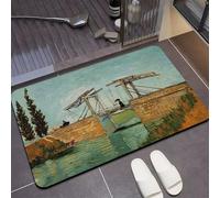 Alfombra de Baño de Piedra Antideslizante 70x120cm Alfombrilla Diatomita Suave Lavable, Súper Absorbente Alfombra Baño Ducha Bañera Secado Rápido, Lavable Stone Bath Mat, Alfombras Artist 5-910