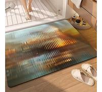 Alfombra de Baño de Piedra Antideslizante 80x140cm Alfombrilla Diatomita Suave Lavable, Súper Absorbente Alfombra Baño Ducha Bañera Secado Rápido, Lavable Stone Bath Mat, Alfombras Summer 5-229