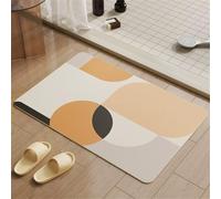Alfombra de Baño de Piedra Antideslizante 90x150cm Alfombrilla Diatomita Suave Lavable, Súper Absorbente Alfombra Baño Ducha Bañera Secado Rápido, Lavable Stone Bath Mat, Alfombras Summer 5-333