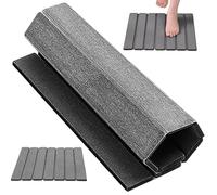 Alfombra de baño de Piedra de diatomita, Alfombra de Ducha de Piedra de Secado rápido de 16x12 Pulgadas, de baño Plegable sin Deslizamiento para la Cocina Bahtroom Shower Floor