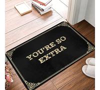 Alfombra de baño Fluffy You're So Extra - Antifatiga | Decoración de cueva de hombre y accesorios/baño divertido - Alfombra antideslizante lavable, antideslizante para baño y decoración de habitación