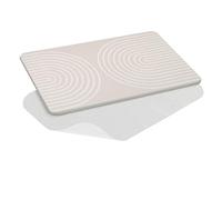 Alfombra de baño Nazca, Natural, Antideslizante, Absorbente y de Secado rápido, 60 x 1 x 39 cm, Color Gris