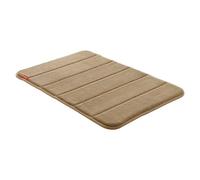 TATAY Alfombra de Baño Nuvola, 100% Microfibra, Antideslizante, Absorvente, Secado Rápido, Suave, Efecto Memoria, Apto Lavadora, Beige, Medidas 40 x 60 cm