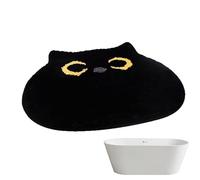 Alfombra de baño para Gatos - Impresión por sublimación térmica, alfombras decoración Habitaciones, Alfombra Antideslizante, Forro Polar Esponjoso Absorbente Agua | Corredor Ducha ADU