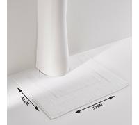 Alfombra de baño para WC/lavabo 700 g/m2, Scenario. Talla 40 x 50 cm. Color Blanco