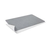 Alfombra de baño Relaxdays de sílice, 50 x 70 cm, Absorbente, Secado rápido, Antideslizante, Gris