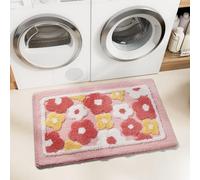 Alfombra de baño,Suave,Microfibra,Súper Absorbente,Antideslizante,Lavable en la Lavadora,Entrada Felpudo Tina de baño(B,40x60cm)