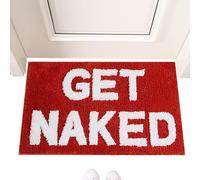 Alfombra de baño súper absorbente, divertida alfombra de baño | Divertida alfombra de baño alfombra | Felpudo antimanchas para hotel, baño, casa de vacaciones, suite de invitados, dormitorio, W
