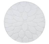 Alfombra de baño SUPREME círculo STONES piedras antideslizante suave - blanco circulo 67 cm