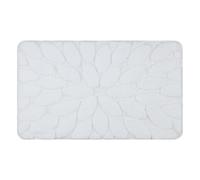 Alfombra de baño SUPREME STONES piedras antideslizante suave - blanco 50x80 cm