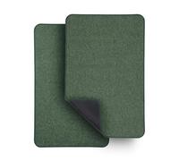 Alfombra de baño ultrafina, de goma, antideslizante, de secado rápido, lavable a máquina, pelo bajo, absorbente, para ducha exterior, fregadero, accesorios de decoración del hogar, color verde, 1 pie