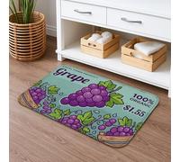 Alfombra de baño vintage rústica de secado rápido, absorbente y antideslizante, estilo granja orgánica, lavable, para baño, inodoro, baño, decoración, 50.8 x 81.3 cm