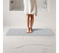 Alfombra de bao de lujos de lujoso 59x21 Mjana absorbente lavable con alfombras de bao de chenilla sin deslizamiento Rargas de bao de bao seco r