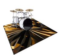 Alfombra de batería percusión, alfombrilla antideslizante para batería, almohadilla de ejercicio para batería electrónica, accesorios para batería de jazz para juegos de batería de jazz 200 x 170 cm