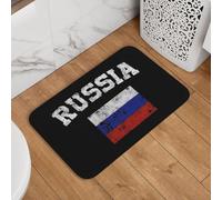 Alfombra De Bienvenida Bandera De Rusia Banderas Rusas Resistente Alfombra De Entrada Lavable Alfombrilla para Entrada para Jardín Casa Oficina 60X40Cm