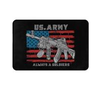 Alfombra De Bienvenida El Ejército De Los Estados Unidos Siempre Es Un Soldado Fino Felpudo Entrada Interior Atrapapolvo Trampa De Tierra para Casa Pasillo Jardín 60X40Cm