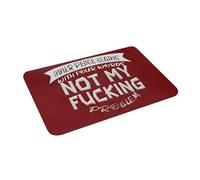 Alfombra De Bienvenida La Paz Interior Comienza con Cuatro Palabras No Es Mi Maldito Problema Atrapapolvo Felpudo Entrada Duradera Tapete De Entrada para Cocina Hogar Dormitorio 60X40Cm