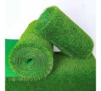 Alfombra de césped artificial, césped sintético para jardín, uso en interiores y exteriores, tapete de césped sintético duradero, tapete verde realista para decoración del hogar y patio