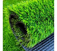 Alfombra de césped artificial, césped sintético realista para jardín, césped, paisaje, patios