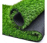 Alfombra de césped artificial - césped sintético realista para uso en interiores y exteriores, ideal para césped de jardín y zonas de mascotas con drenaje