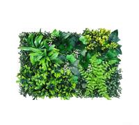 Alfombra de césped artificial de 40 x 60 cm, césped simulado, plástico, cuadrado, panel de seto sintético, decoración de pared para interiores y exteriores, cubierta de jardín (3)